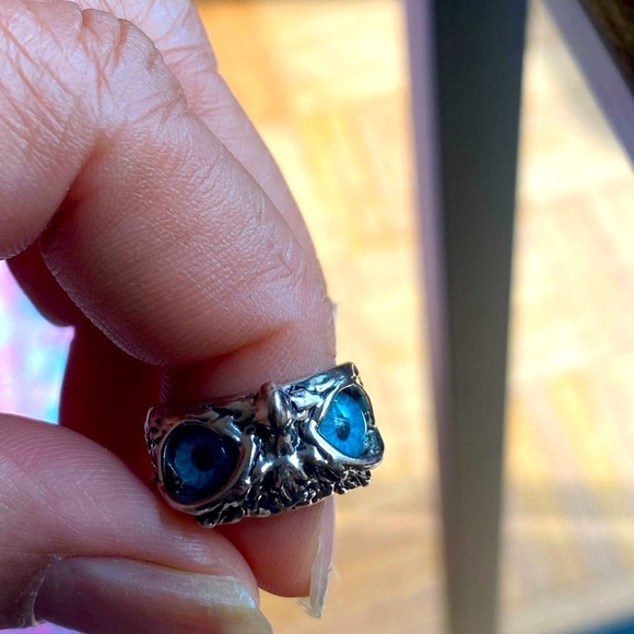 Silver Owl Eye Ring - Picture 1 of 7